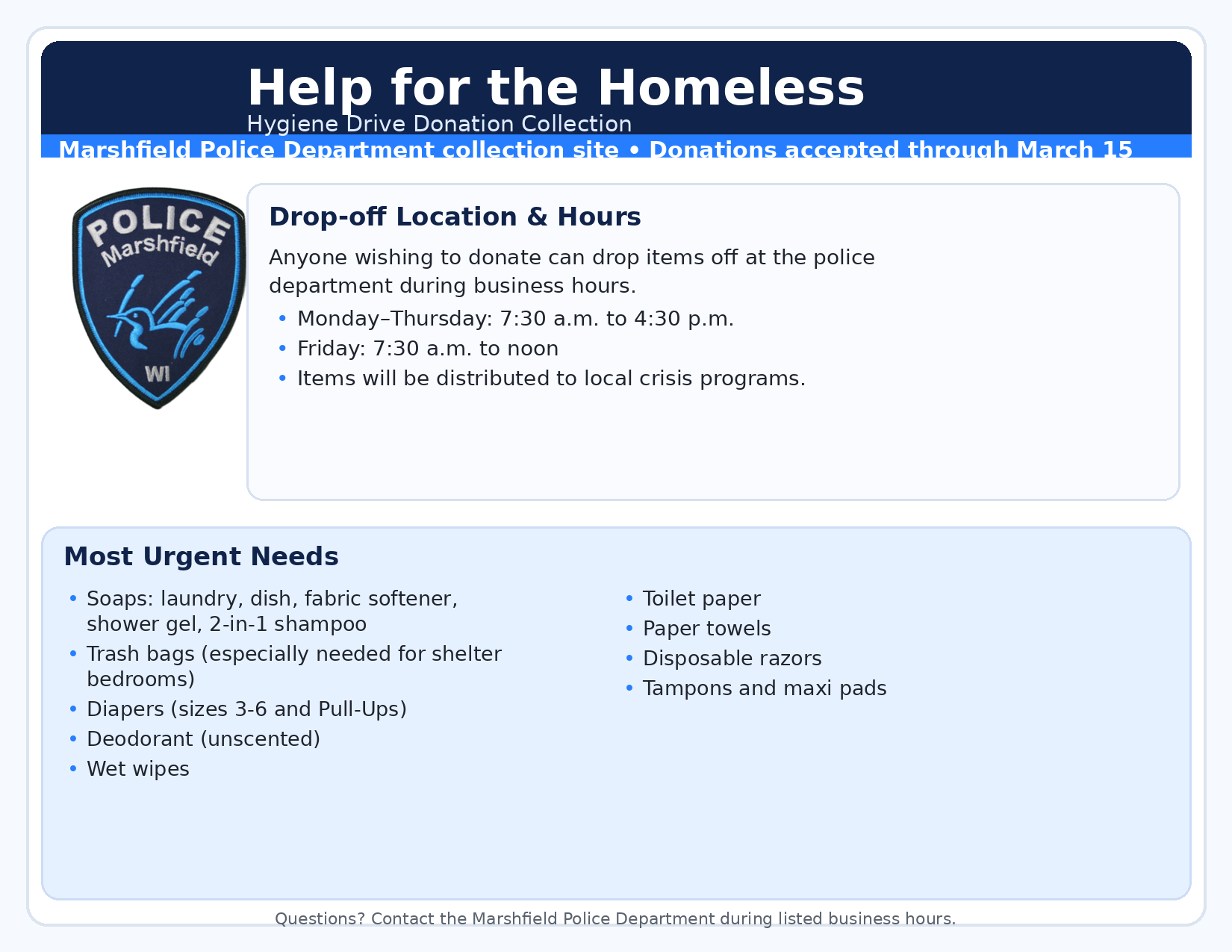 Community announcement