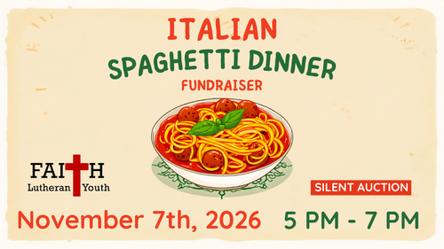 Italian Spaghetti Dinner at Faith Lutheran Church