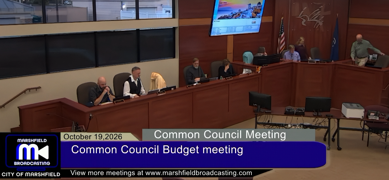 Marshfield council weighs spending cuts, insurance costs in 2027 budget review